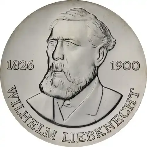 Kostenlose Rückgabe | DDR 20 Mark Münze 1976 – Wilhelm Liebknecht