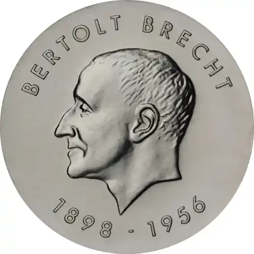DDR 10 Mark Münze 1973 – Bertolt Brecht - Sehr gefragt