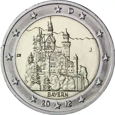 Deutschland 2 Euro 2012 – Schloss Neuschwanstein – Münzzeichen J | Sonderpreis