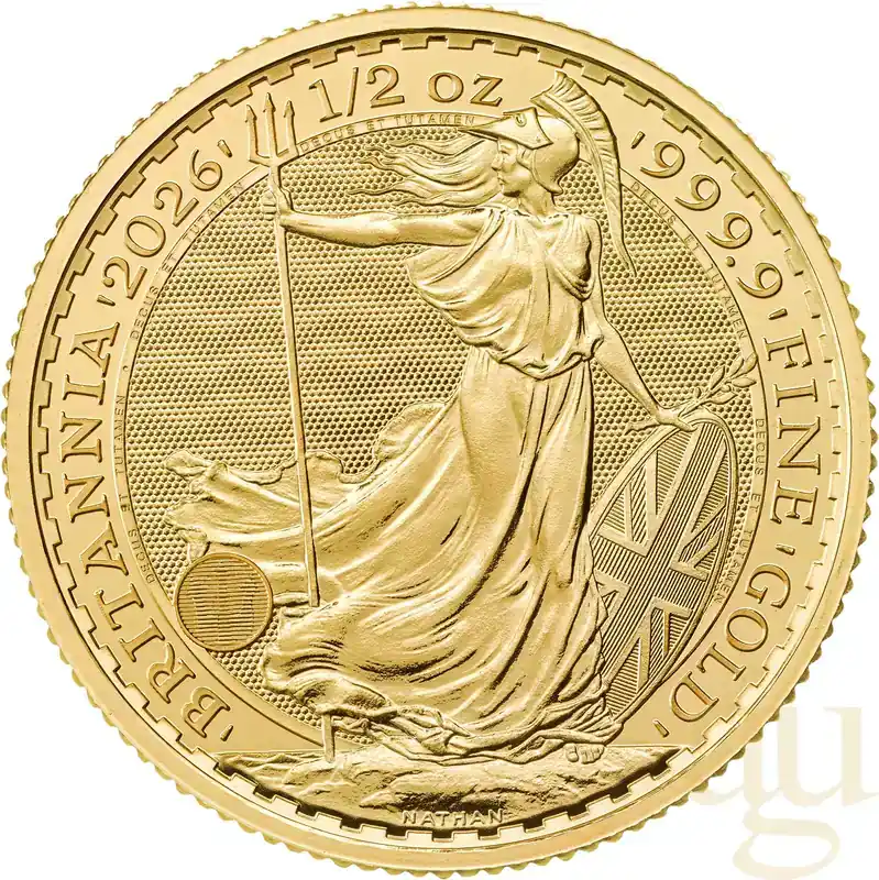 1/2 Unze Goldmünze Britannia 2026 - Zeitlich begrenzt
