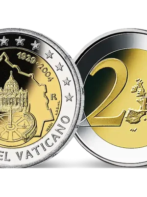 Nur solange der Vorrat reicht | 2 Euro Gedenkmünze „75 Jahre Vatikanstaat“ 2004 aus dem Vatikan!