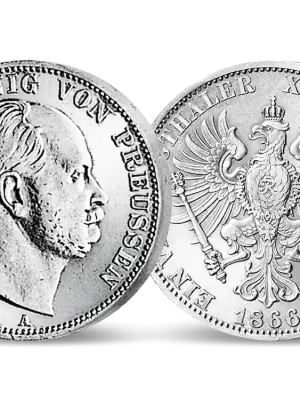 Sonderaktion | Bis über 150 Jahre alte Silbermünze von Wilhelm I.!