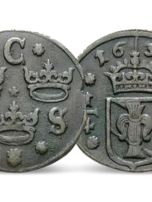Schweden 1/4-Öre 1633-1636 Christina - Neuzugang