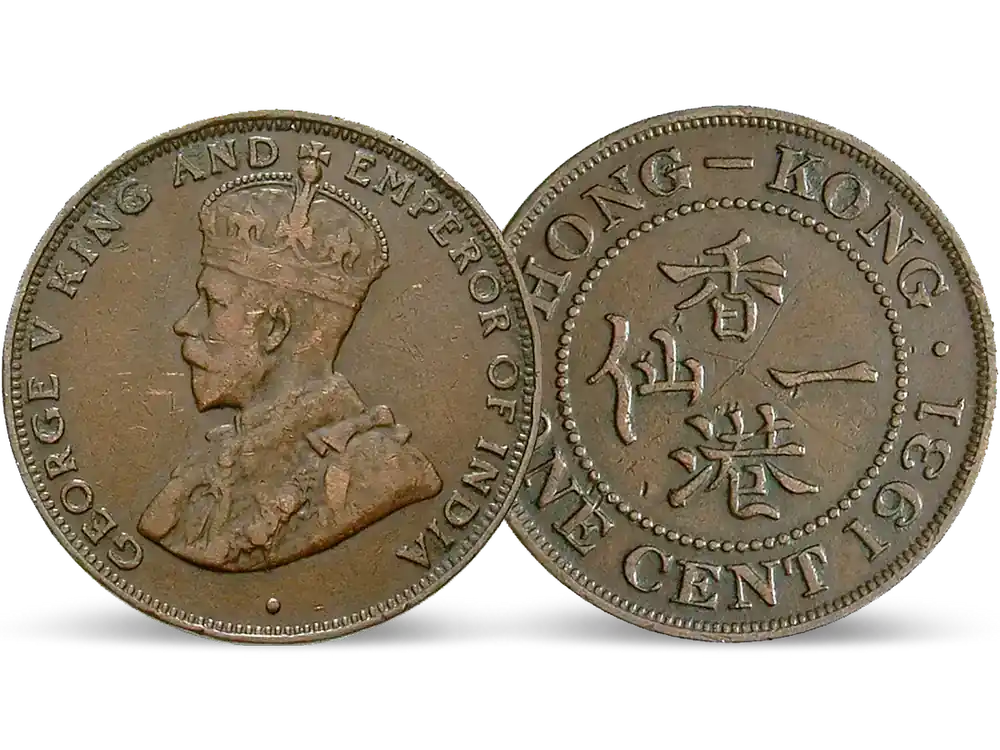 Die letzte 1-Cent-Münze von Georg V.! - Sehr gefragt