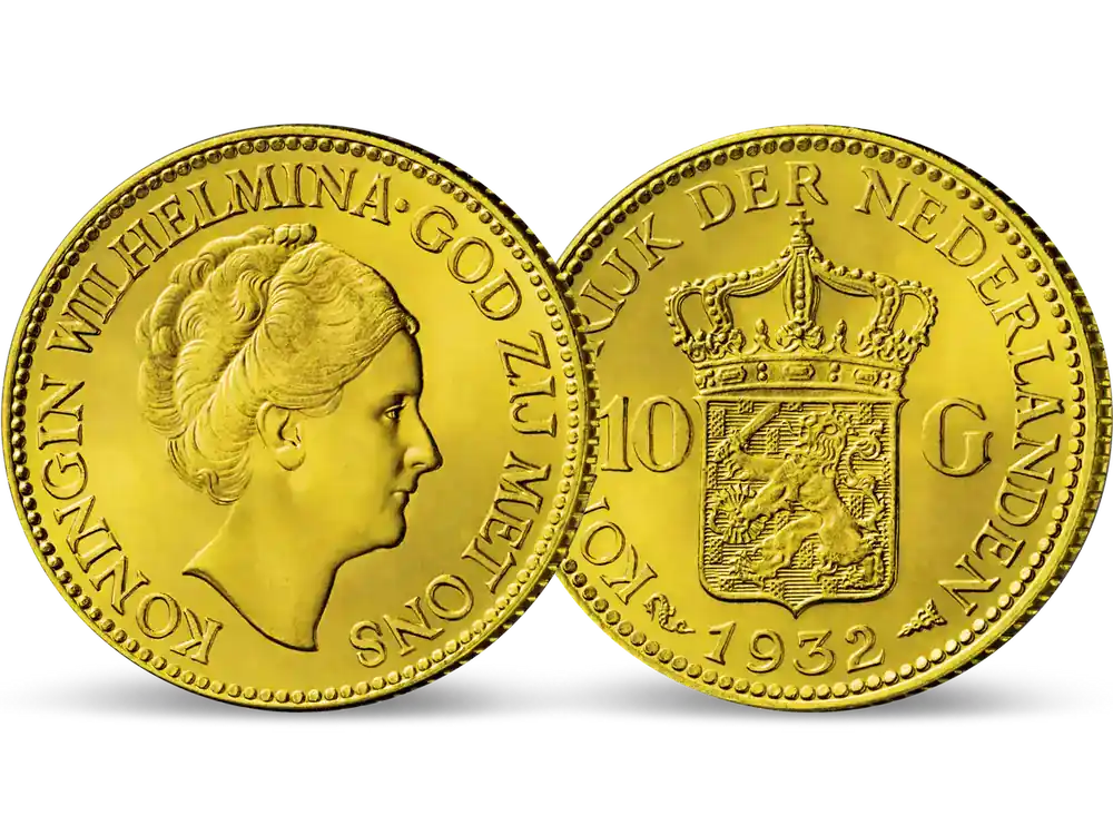 Die letzte 10 Gulden Goldmünze von Königin Wilhelmina! | Premium