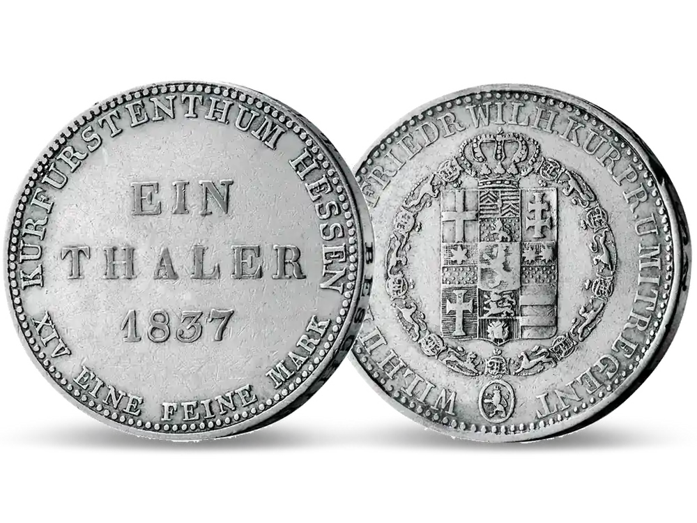 Top-Qualität - Hessen-Kassel Taler – Wilhelm II. und Friedrich Wilhelm