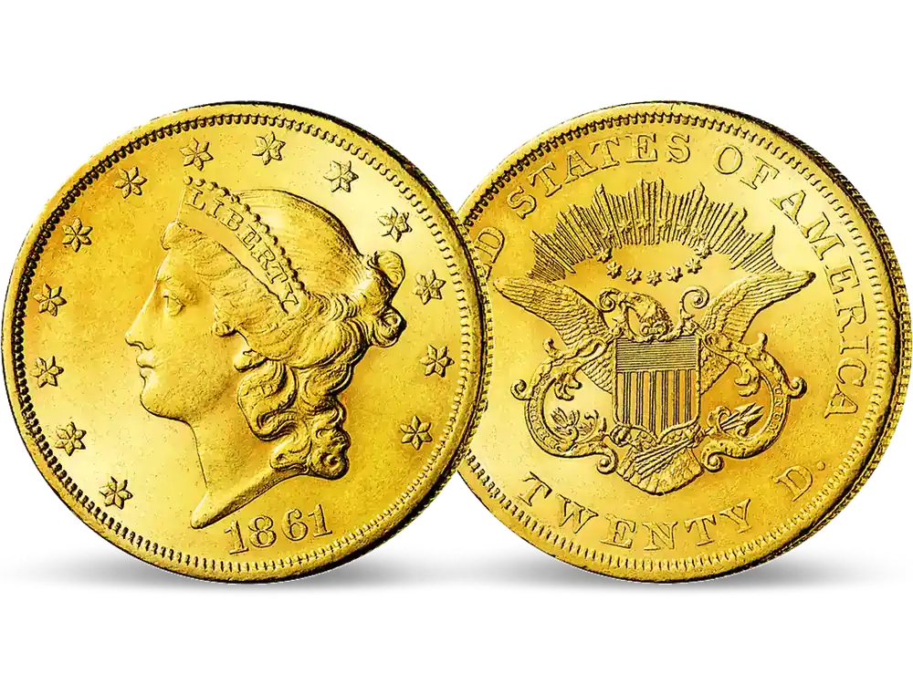 Die „Double Eagle“ Goldmünze aus dem Amerikanischen Bürgerkrieg - Heute bestellen