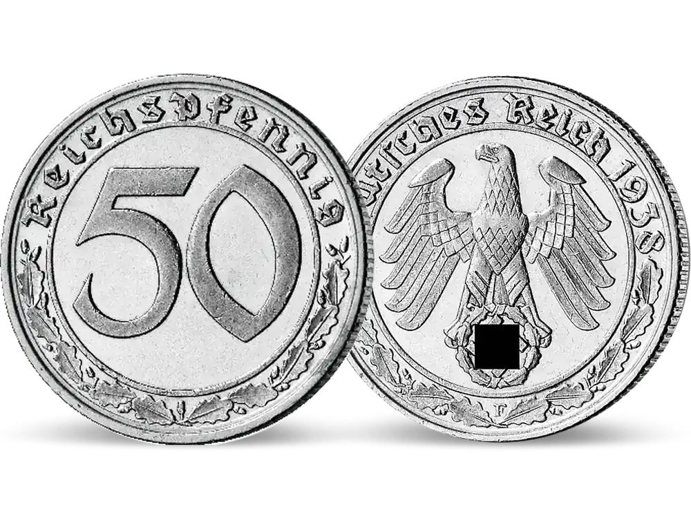 Drittes Reich 50 Reichspfennig 1938-1939 - Fast ausverkauft