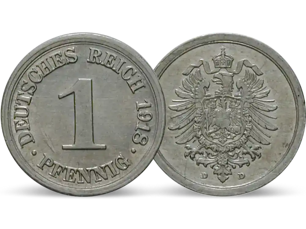 Hochwertig - Deutsches Kaiserreich 1 Pfennig 1916-1918