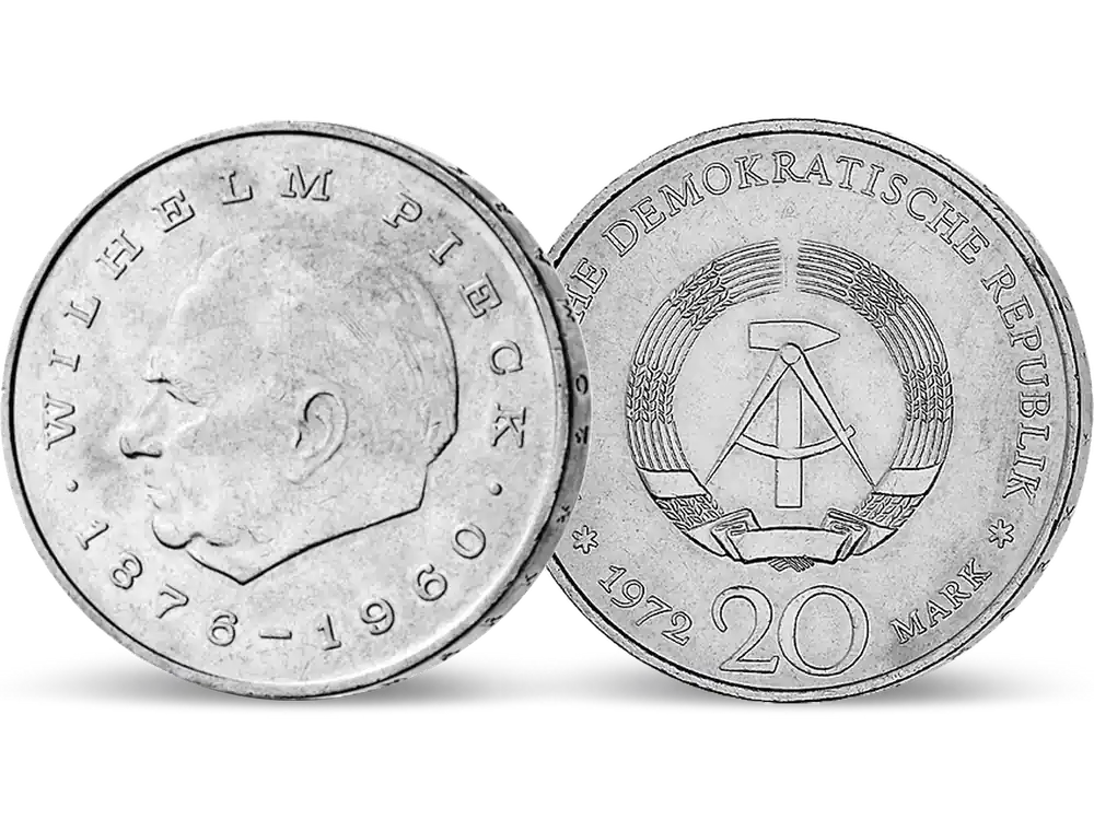 Sonderangebot | 20 Mark DDR Gedenkmünze „Wilhelm Pieck“!