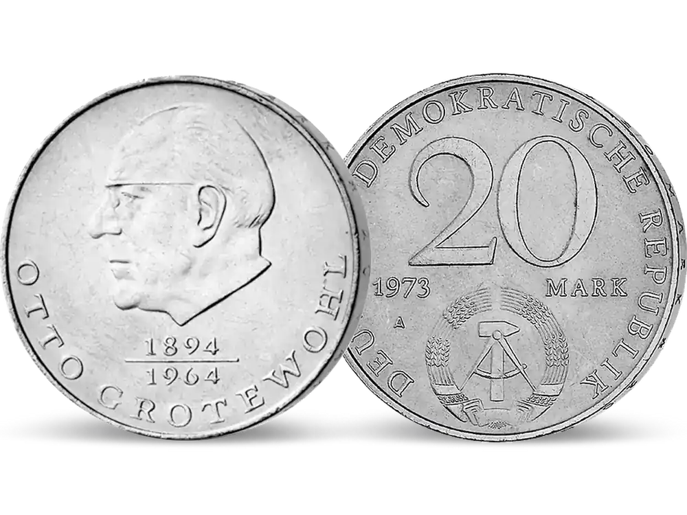 20 Mark DDR Gedenkmünze „Otto Grotewohl“! | Preisnachlass