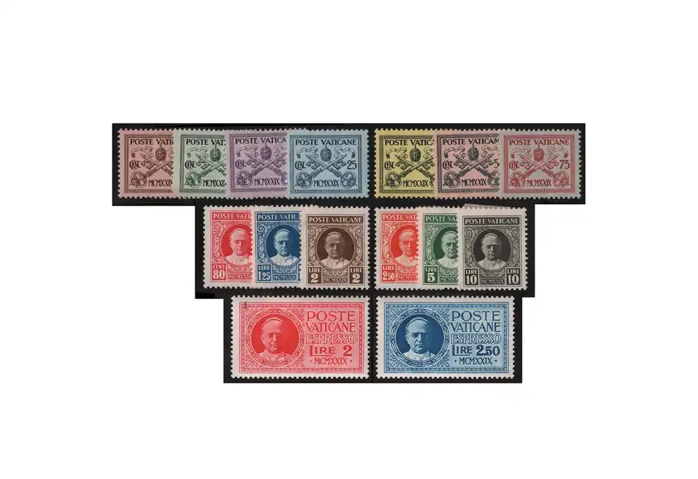 Vatikan Michel-Nr. 1/15 postfrisch Papst Pius XI. 1929 - Aktionspreis