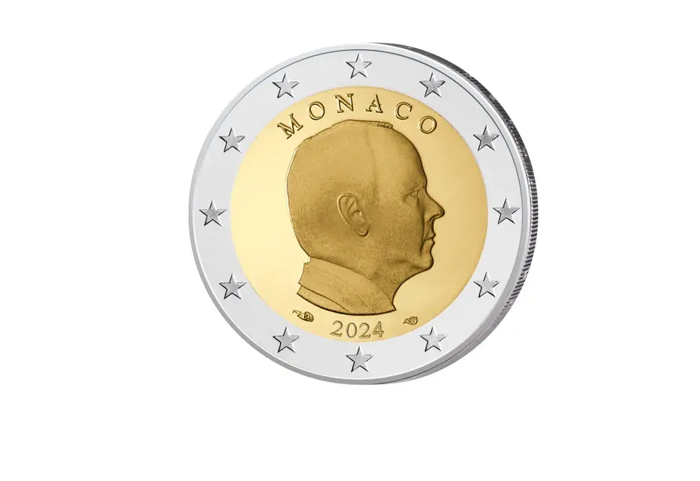 2 Euro 2024 Monaco Kursmünze Fürst Albert II. - Rabatt
