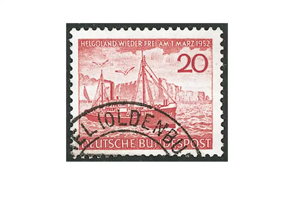 Briefmarke BRD Helgoland 1952 Michel-Nr. 152 gestempelt | Neuheit