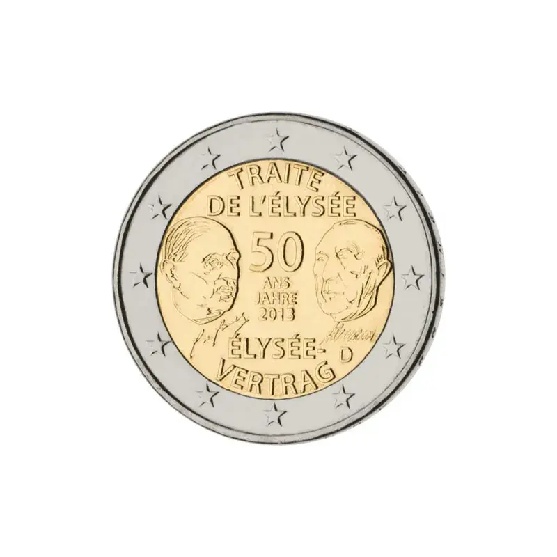 2 Euro Gedenkmünze Deutschland 2013 bfr. – Élysée-Vertrag (J) | Top-Preis