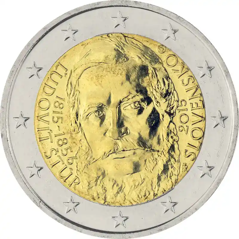 Neue Ware - 2 Euro Gedenkmünze Slowakei 2015 bfr. – Ludovit Stur