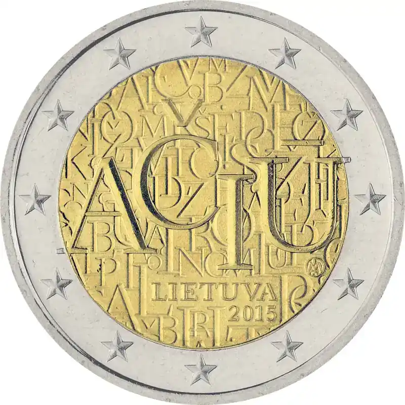 2 Euro Gedenkmünze Litauen 2015 bfr. – Litauische Sprache - Premium