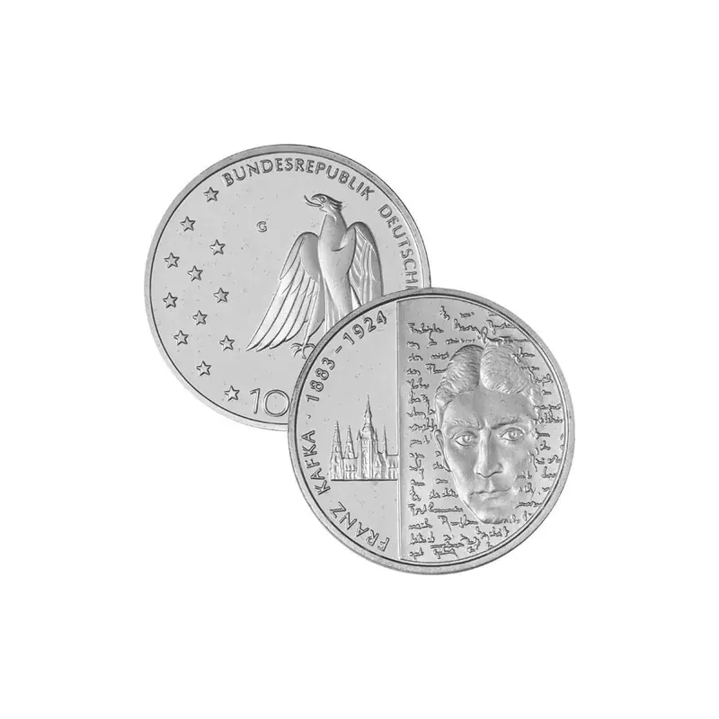 Preiswert - 10 Euro Deutschland 2008 Silber bfr. – Franz Kafka