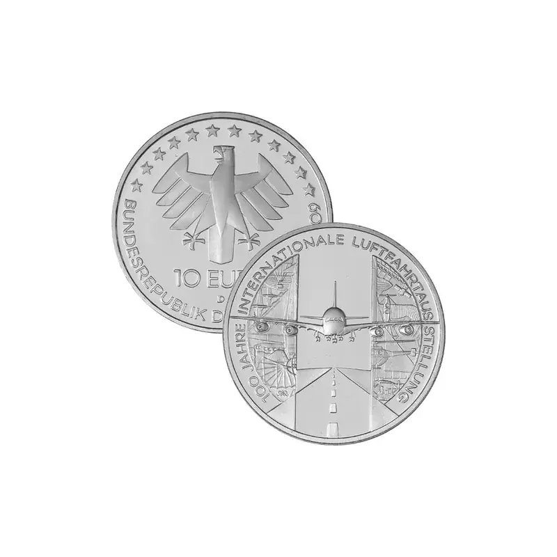 Expresslieferung - 10 Euro Deutschland 2009 Silber bfr. – 100 Jahre Luftfahrt