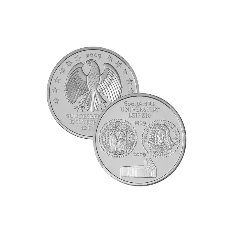 Premium-Qualität | 10 Euro Deutschland 2009 Silber bfr. – Universität Leipzig