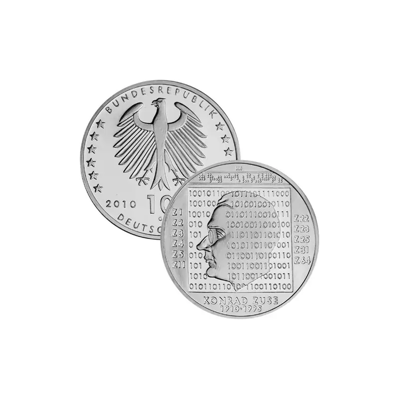 Begrenztes Angebot | 10 Euro Deutschland 2010 Silber bfr. – Konrad Zuse