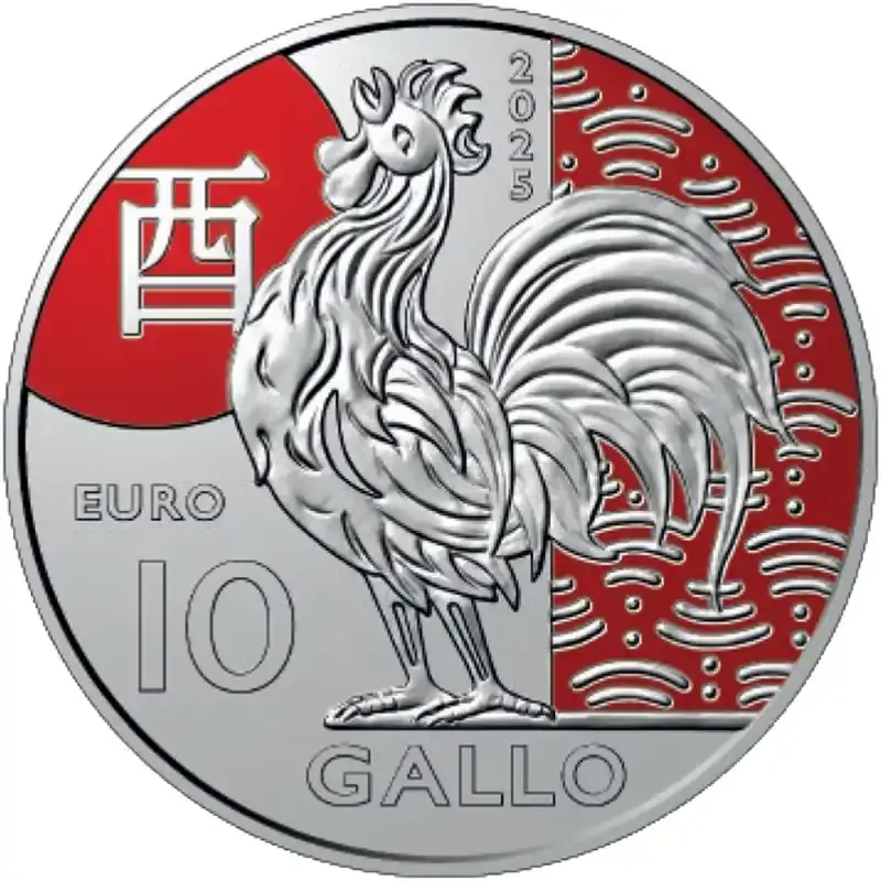 Neu im Shop - 10 Euro Gedenkmünze San Marino 2025 CuNi – Hahn
