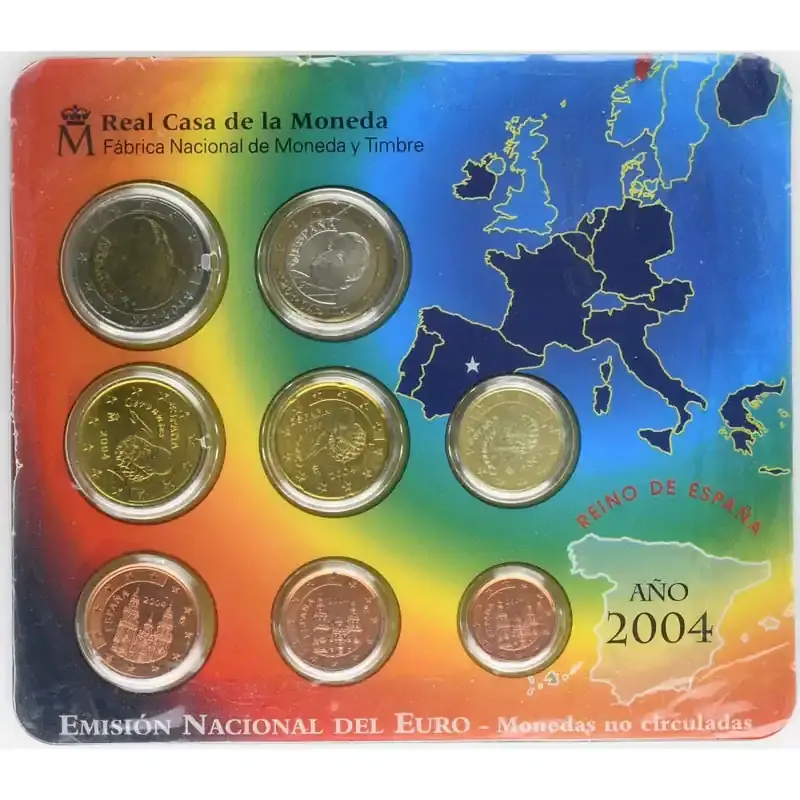 Offizieller KMS Spanien 2004 Stempelglanz (st) | Qualitätsprodukt