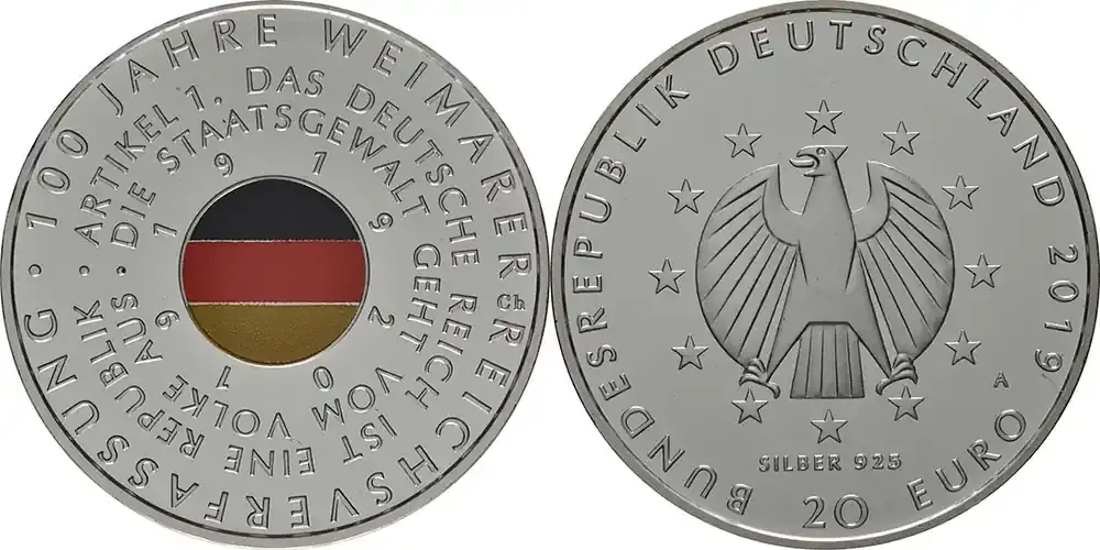 20 Euro Reichsverfassung 2019 bfr Deutschland | Preisvorteil
