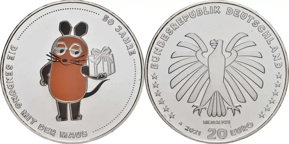 Neue Ware - 20 Euro Sendung mit der Maus 2021 bfr Deutschland