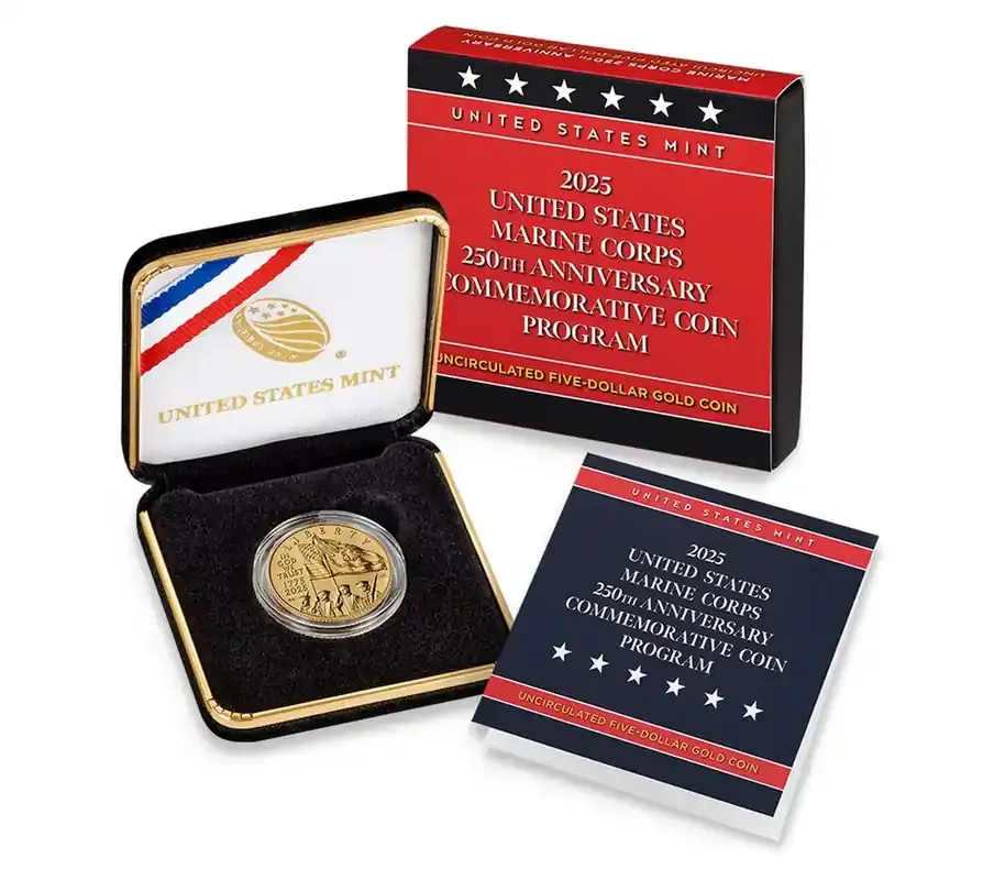 5 Dollar Marine Corps 2025 Stgl. USA - Schneller Versand