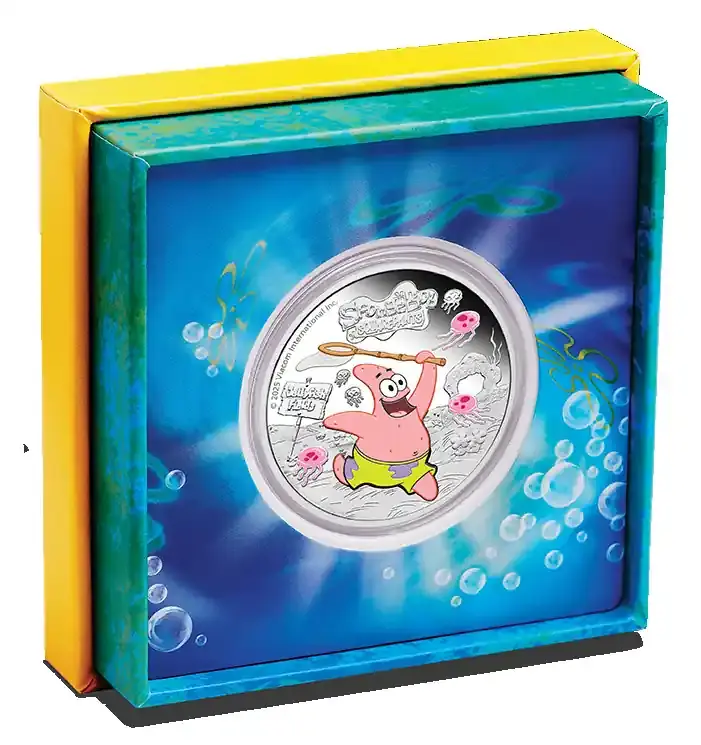 Preisknaller | Tuvalu 2025 1 Dollar Patrick Star 1oz farbig PP