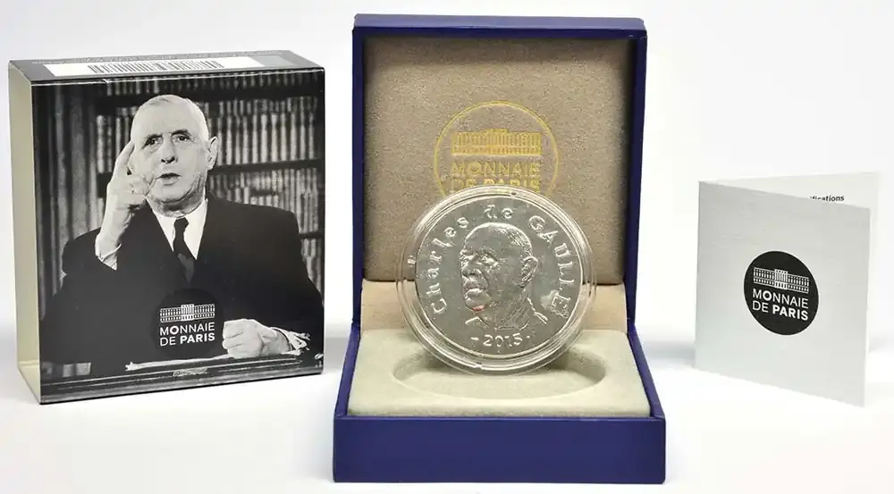 Bestellbar - Frankreich 10 Euro Charles de Gaulle 2015 PP