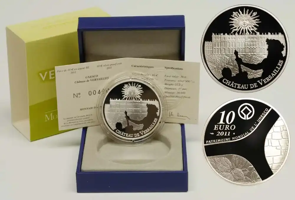 Neu im Shop - Frankreich 10 Euro Palast von Versailles 2011 PP