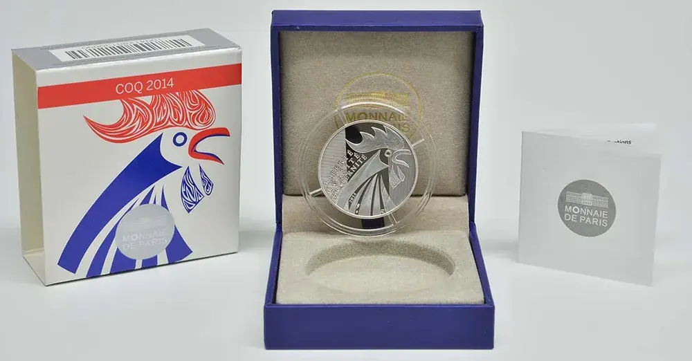 Markenqualität | Frankreich 10 Euro Gallischer Hahn 2014 PP