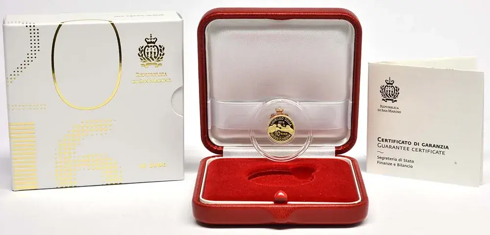 Bestellbar | San Marino 10 Euro Jubiläum der Barmherzigkeit 2016 PP Gold