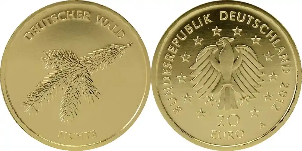 Deutschland 2012 A 20 Euro Fichte Stgl. | Nicht verpassen