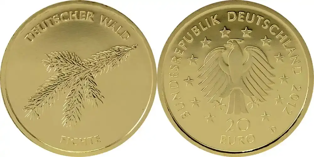 Deutschland 2012 D 20 Euro Fichte Stgl. | Premium-Qualität