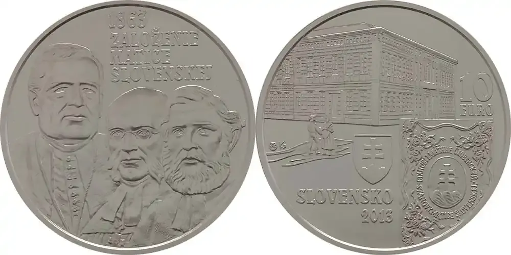 Slowakei 2013 10 Euro 150. Jahrestag der Matica Slovenska Stgl. | Super-Preis