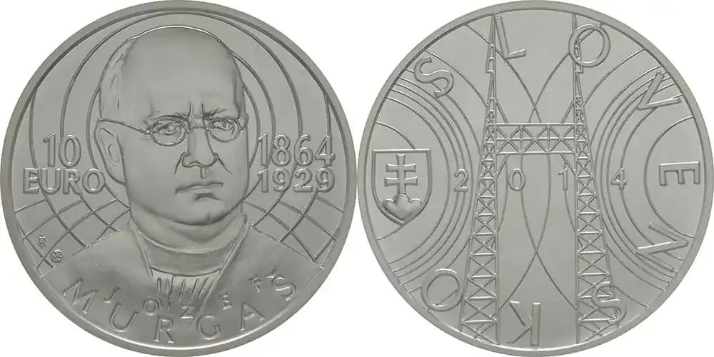 Endet bald | Slowakei 10 Euro Jozef Murgas 2014 Stgl.