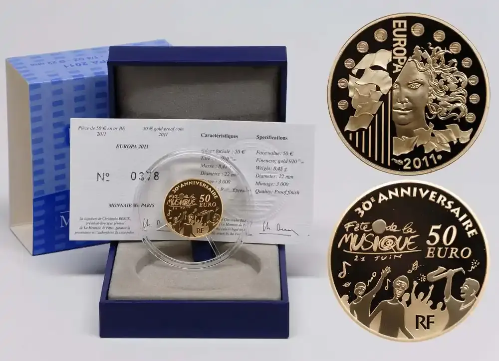 Wochenendangebot | Frankreich 50 Euro Europa 2011 PP