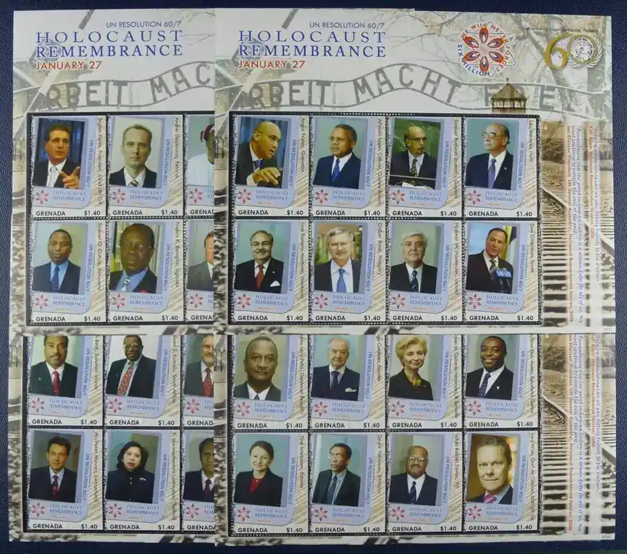 Briefmarken 2007 Grenada Holocaust UNO Geschichte 5947-5978 Postfrisch MNH | Sonderpreis