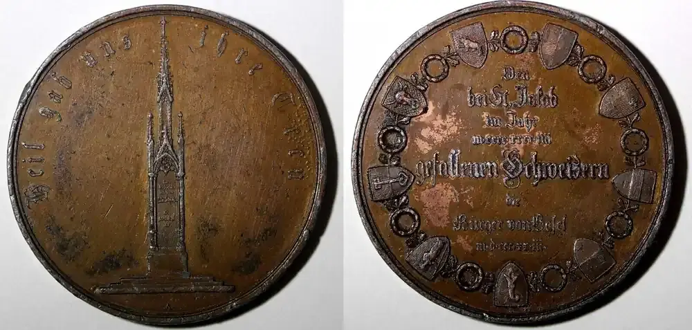 Nur diese Woche - Bronze Saint Jacob Religious ST. JACOB Medal 52mm .Heavy (27 736)