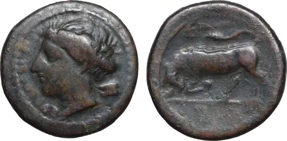 Sicily, Syracuse Bronze 317-310 BC Time of Agathokles VF+ | Schnäppchen