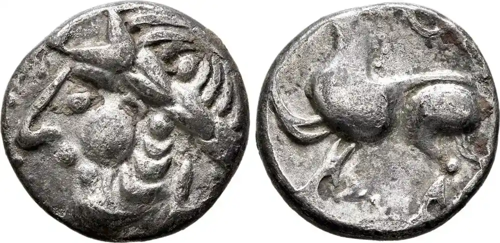 Aktionspreis | MIDDLE DANUBE. Uncertain tribe Drachm 2nd-1st centuries BC VF+