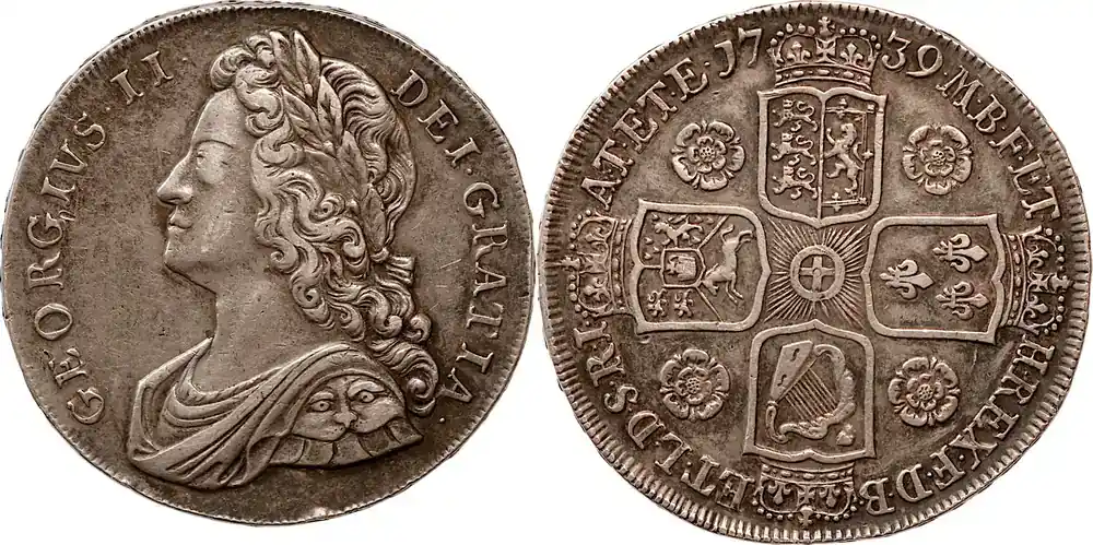 Endet bald - United Kingdom 1739 Crown George II