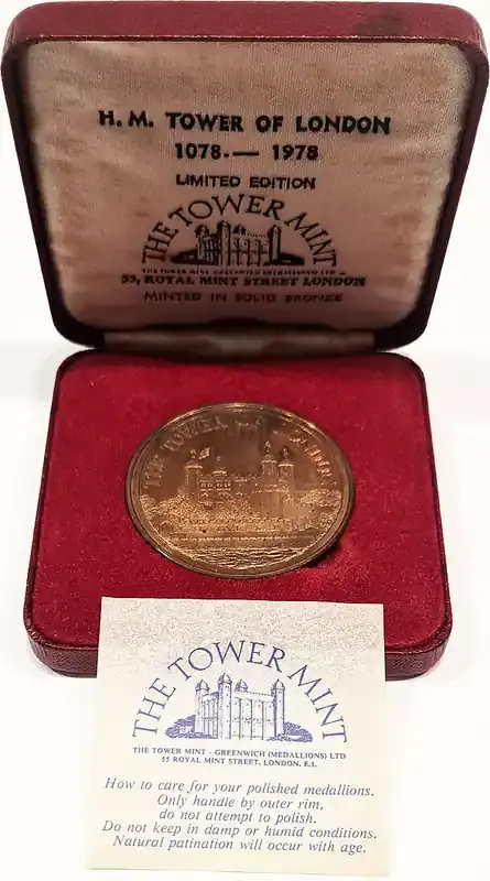 Sicher bezahlen - Great Britain Br Medal 1978 H.M. Tower of London St