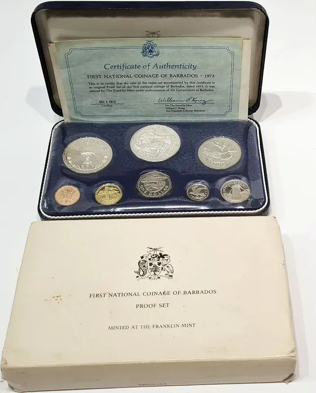 Schnelle Zustellung - Barbados Proof set 1973 PP